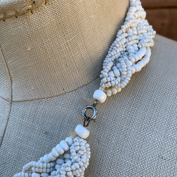 Vintage Woven Bead Collar Necklace - Picture 6 of 7